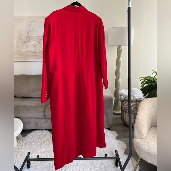 Harvé Benard by Benard Holtzman Vintage Red Wool Coat - Picture 2 of 8